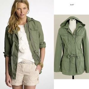 J. Crew Poplin Cargo Jacket ~ Size S